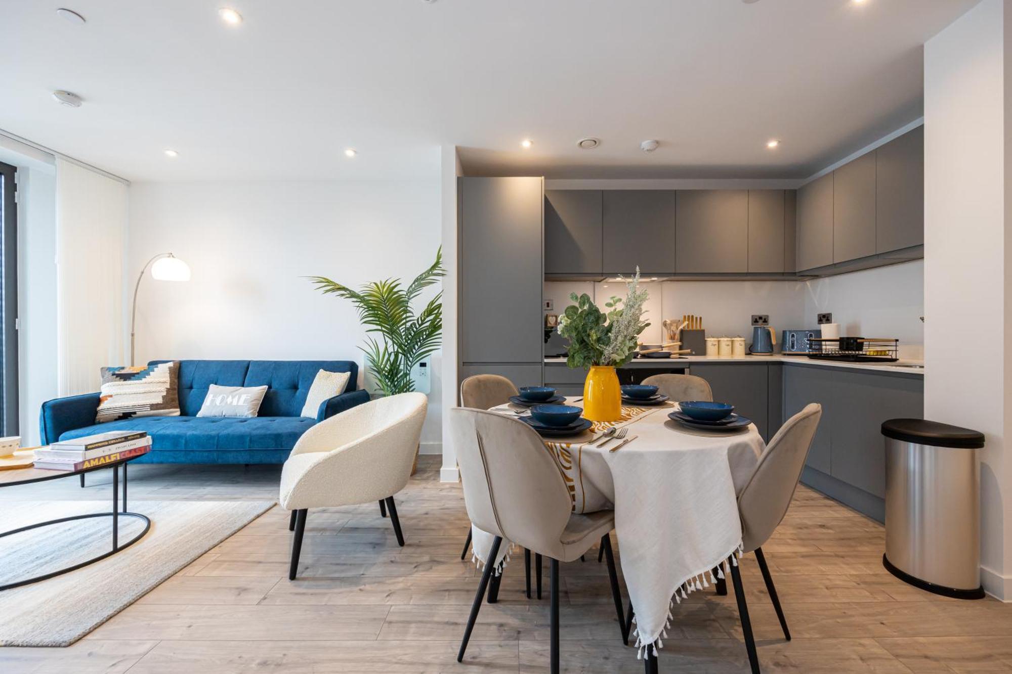 City Center Ultra-Luxe 2Bed Villa Amalfi マンチェスター エクステリア 写真